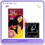 Bao cao su Feel Euphoria 4in1 hộp 12 chiếc kéo dài thời gian chính hãng hàng nhập khẩu