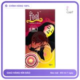 Bao cao su Feel Euphoria 4in1 hộp 12 chiếc kéo dài thời gian chính hãng hàng nhập khẩu