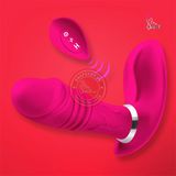 Trứng rung dương vật điều khiển từ xa Wearable rung nhấp chuyển động đẩy tới và lui 10 chế độ