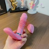Trứng rung dương vật điều khiển từ xa Wearable rung nhấp chuyển động đẩy tới và lui 10 chế độ
