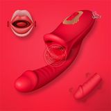 Máy massage vùng kín phụ nữ 2in1 Tongue Licking