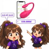 Trứng rung đầu dương vật điều khiển từ xa qua app Maiya