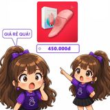Lưỡi liếm âm đạo siêu mềm Tongue Vibrator rung 10 chế độ