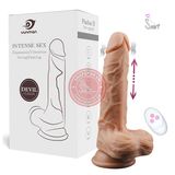Dương vật giả Yunman Morgan IV rung nhấp chuyển động đẩy tới và lui, điều khiển từ xa
