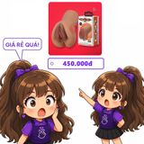 Âm đạo giả cầm tay Crazy Bull Eliana da nâu