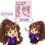 Bộ trứng rung 3 đầu Ankani massage ngực cho nữ