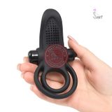 Vòng đôi silicon Pretty Love Penis Ring rung 10 chế độ