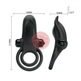 Vòng đôi silicon Pretty Love Penis Ring rung 10 chế độ