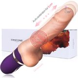 Dương vật giả AURIGA siêu mềm rung nhấp chuyển động đẩy tới và lui toả nhiệt sưởi ấm