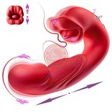 Dương vật rung nhấp chuyển động đẩy tới và lui kết hợp lưỡi liếm hút và mút cực mạnh âm vật 3in1 Evelyn Va1