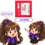 Trứng rung hình gấu hút và mút cực mạnh Little Monsters 10 chế độ