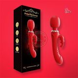 Chày rung massage 2 đầu Peter có nhánh thỏ kích thích điểm g
