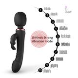 Chày rung massage 2 đầu Peter có nhánh thỏ kích thích điểm g