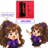 Chày rung massage 2 đầu Peter có nhánh thỏ kích thích điểm g