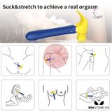 Dương vật giả nguỵ trang cây búa Hammer rung nhấp chuyển động đẩy tới và lui hút