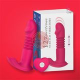 Trứng rung nhấp chuyển động đẩy tới và lui gắn quần lót Stretch 12 chế độ, có điều khiển xa