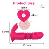 Trứng rung nhấp chuyển động đẩy tới và lui gắn quần lót Stretch 12 chế độ, có điều khiển xa