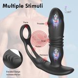 Trứng rung hậu môn 7 chế độ rung nhấp chuyển động đẩy tới và lui, có điều khiển từ xa