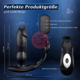 Trứng rung hậu môn 7 chế độ rung nhấp chuyển động đẩy tới và lui, có điều khiển từ xa