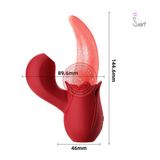 Lưỡi rung liếm âm đạo và hút và mút cực mạnh điểm G 2 trong 1 JIUUY