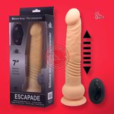 Dương vật giả Escapade rung nhấp chuyển động đẩy tới và lui ngoáy 10 chế độ, điều khiển từ xa