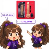 Dương vật giả Escapade rung nhấp chuyển động đẩy tới và lui ngoáy 10 chế độ, điều khiển từ xa