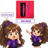 Chày rung mát xa hai đầu có đuôi xoay ngoáy Fanala 12 chế độ