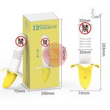 Dương vật giả trái chuối STRETCH rung nhấp chuyển động đẩy tới và lui 12 chế độ