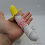 Dương vật giả trái chuối STRETCH rung nhấp chuyển động đẩy tới và lui 12 chế độ