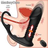 Trứng rung hậu môn rung nhấp chuyển động đẩy tới và lui điều khiển từ xa Yunman, có quai đeo