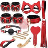 Bộ đồ chơi BDSM 8 món bằng da PU cao cấp