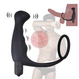 Máy rung massage hậu môn 10 tần số, có quai đeo