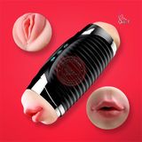 Âm đạo giả 2 đầu Heidong Pro rung rên, tỏa nhiệt sưởi ấm