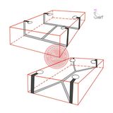 Dụng cụ bộ dây trói tay chân ở giường