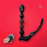 Máy rung hậu môn kiểu chuỗi hạt Body Safe điều khiển từ xa