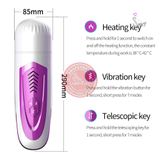 Âm đạo giả rung nhấp chuyển động đẩy tới và lui tỏa nhiệt âm thanh Dibe Ferrady