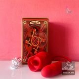 Trứng rung hoa hồng 2 đầu rung nhấp chuyển động đẩy tới và lui liếm đa năng