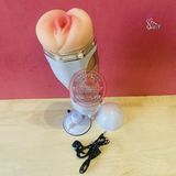 Âm đạo giả gắn tường Mega Bator Mouth hút và mút cực mạnh rung rên