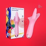 Máy massage âm đạo kết hợp lưỡi rung kích thích siêu sướng