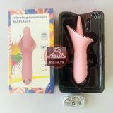 Máy massage âm đạo kết hợp lưỡi rung kích thích siêu sướng