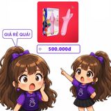 Máy massage âm đạo kết hợp lưỡi rung kích thích siêu sướng