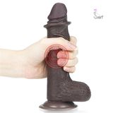 Dương vật giả gắn tường Lovetoy Sliding Skin Dong 7 inch – Black