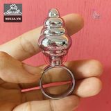 Nhẫn phích cắm hậu môn Inox mini xoắn ốc