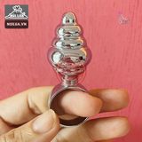 Nhẫn phích cắm hậu môn Inox mini xoắn ốc