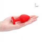 Phích cắm hậu môn silicon đỏ