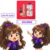 Dương vật giả siêu mềm Bahamut 8.5 inch có rung