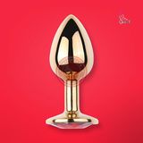 Anal Plug phích cắm hậu môn mạ vàng