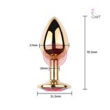Anal Plug phích cắm hậu môn mạ vàng
