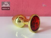 Anal Plug phích cắm hậu môn mạ vàng