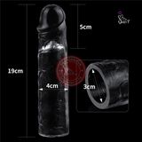 Bao cao su đôn dên trong suốt Lovetoy dài thêm 5cm